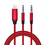 YAOMAISI Lightning for 3.5mm Jack Plug Cable 1 meter - Red